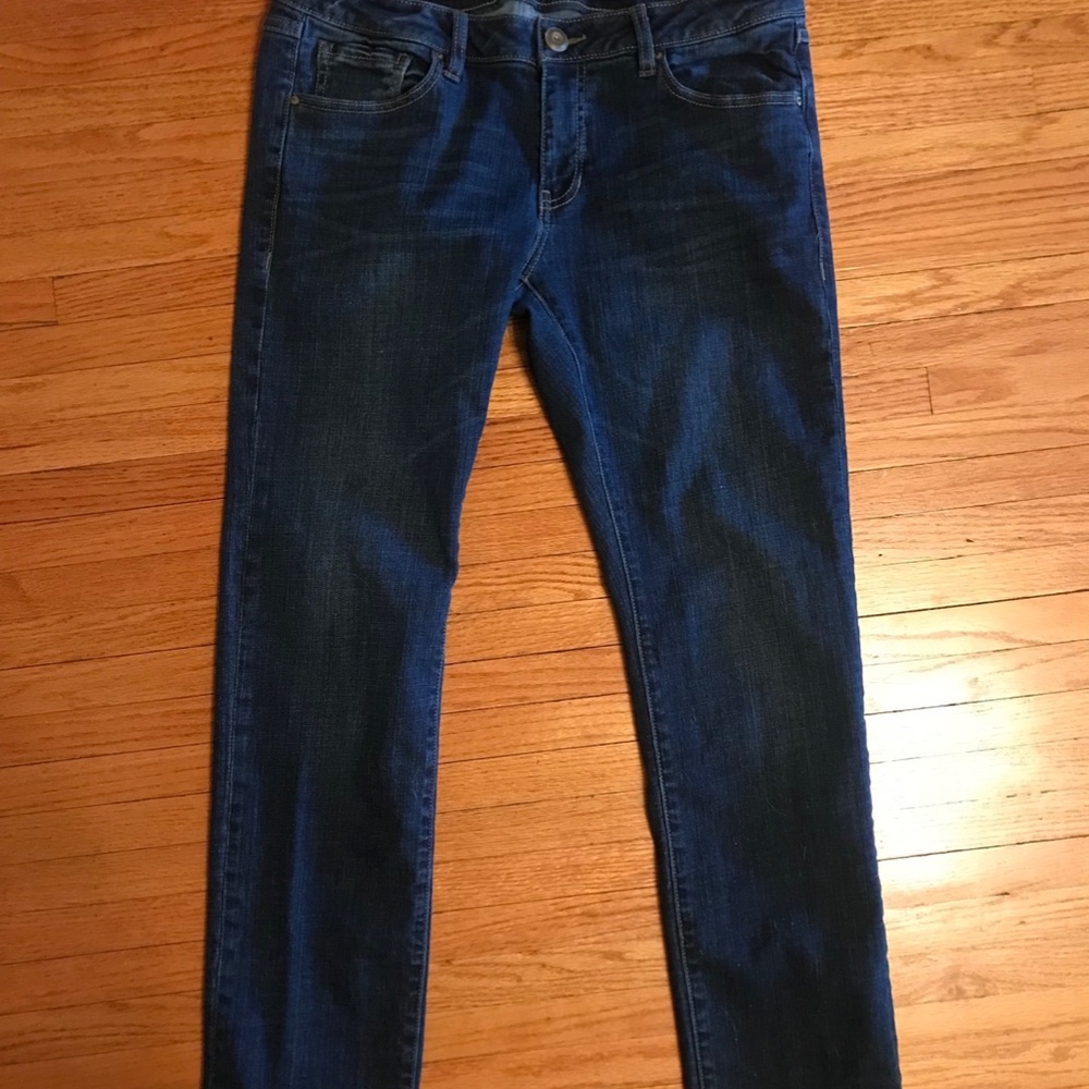 Cabi Low Rise Comet Wash Tapered Boyfriend Jean Size 8 Women's EUC - Picture 2 of 5